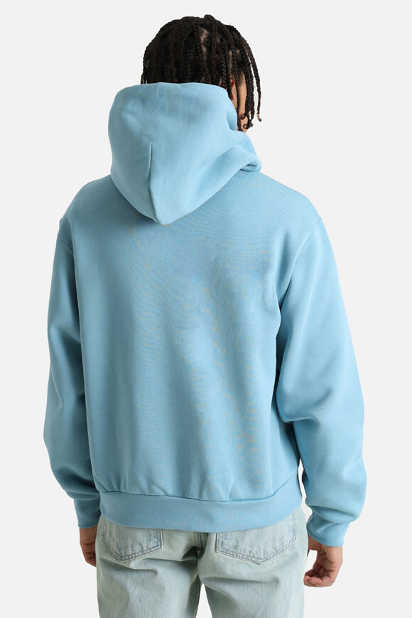 Fleece Oversize Kapuzensweatshirt - Denim Turquoise