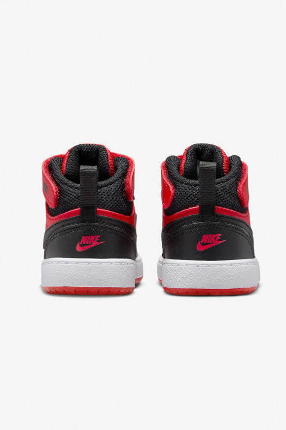 Baskets pour bébé Court Borough 2 - Rouge Universitaire + Noir + Blanc