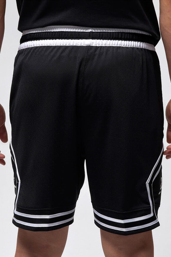 Sport Diamond Mesh Shorts - Black + White