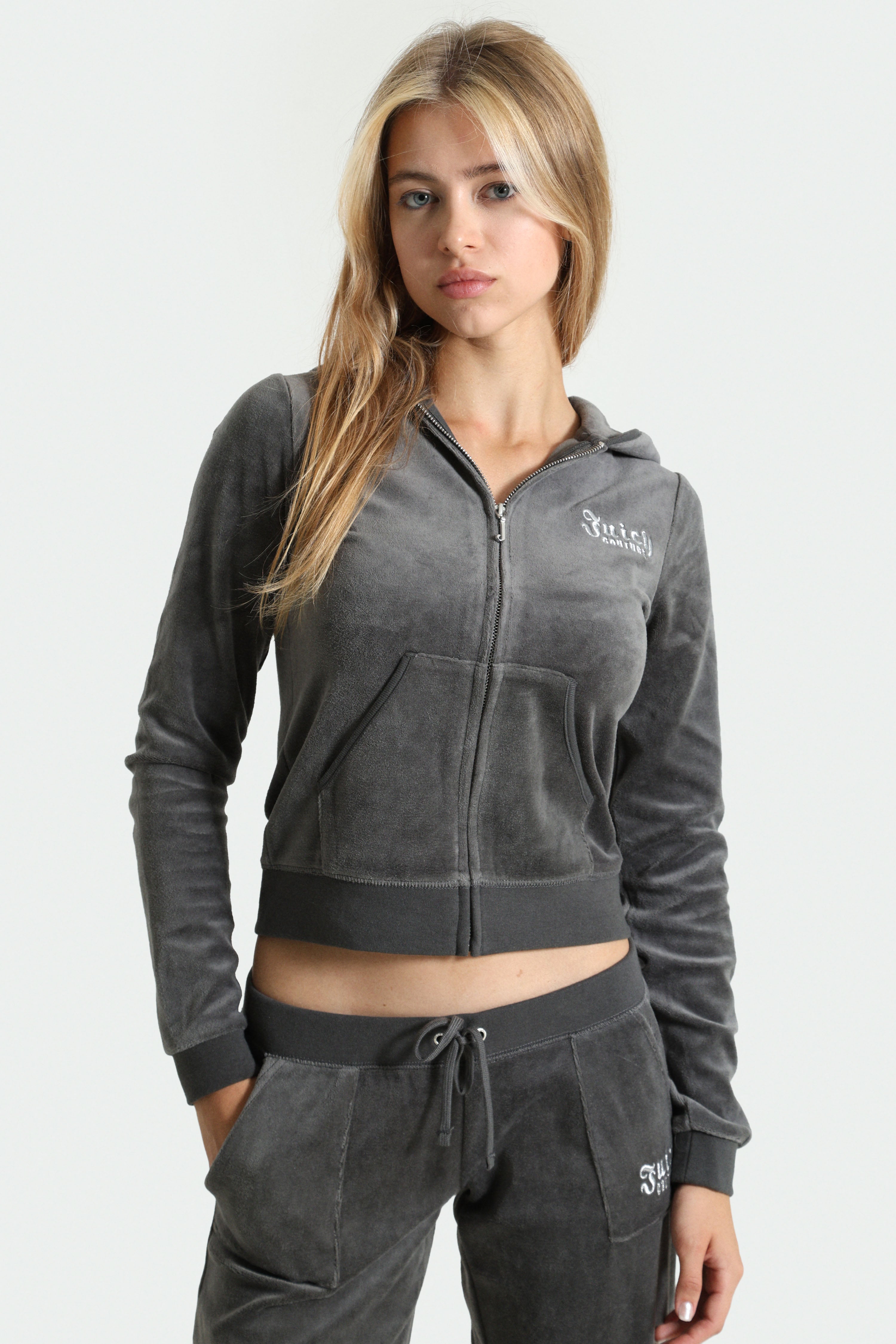 Rebelle Samt Crop Jacke - Raven