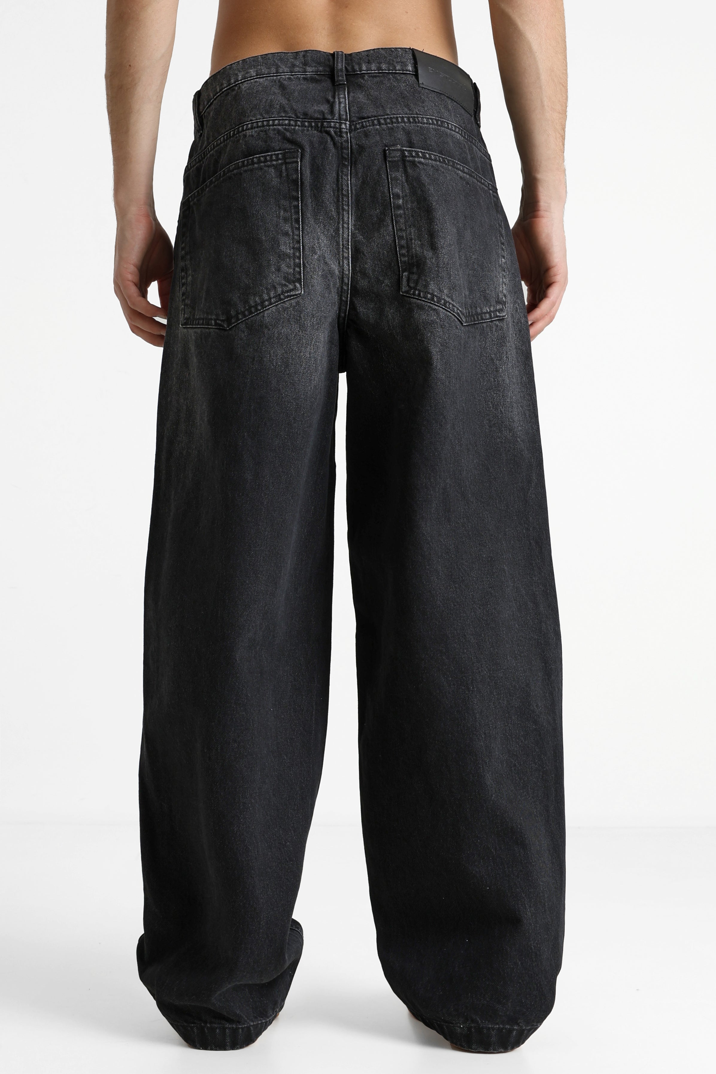 Eren wide baggy jeans L32 - Washed Black