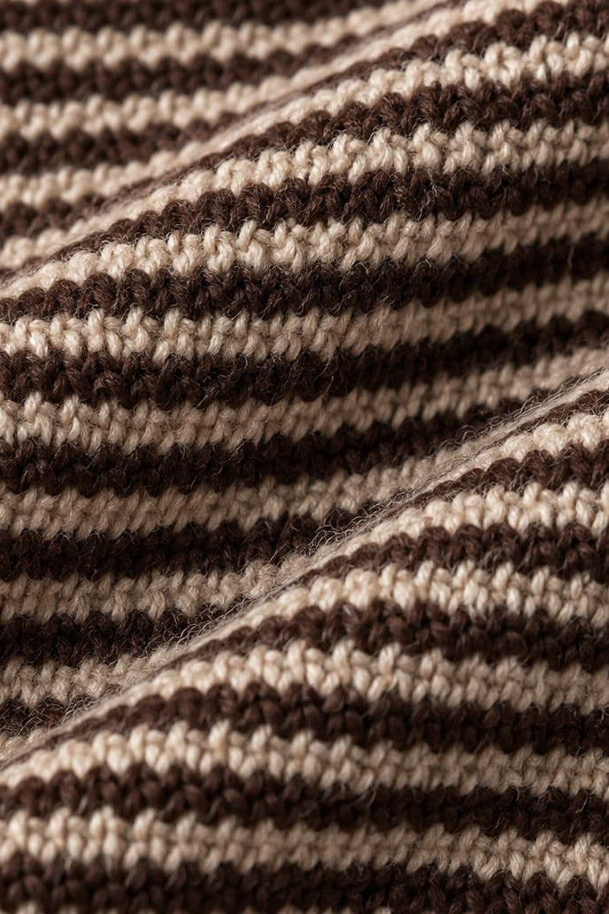 Schal - Braun + Beige