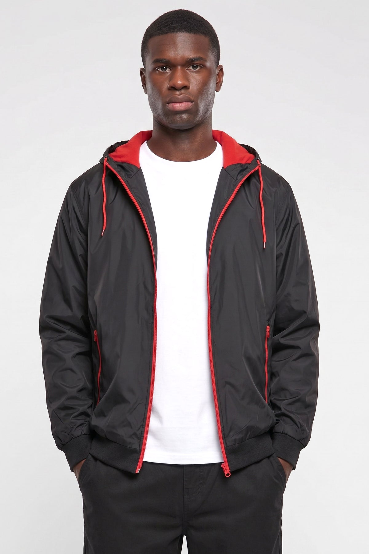 Windbreaker - Black + Red