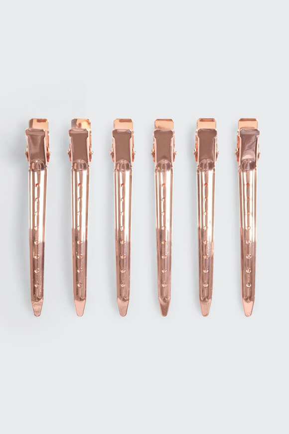 Ensemble de pinces à cheveux - couleur or rose