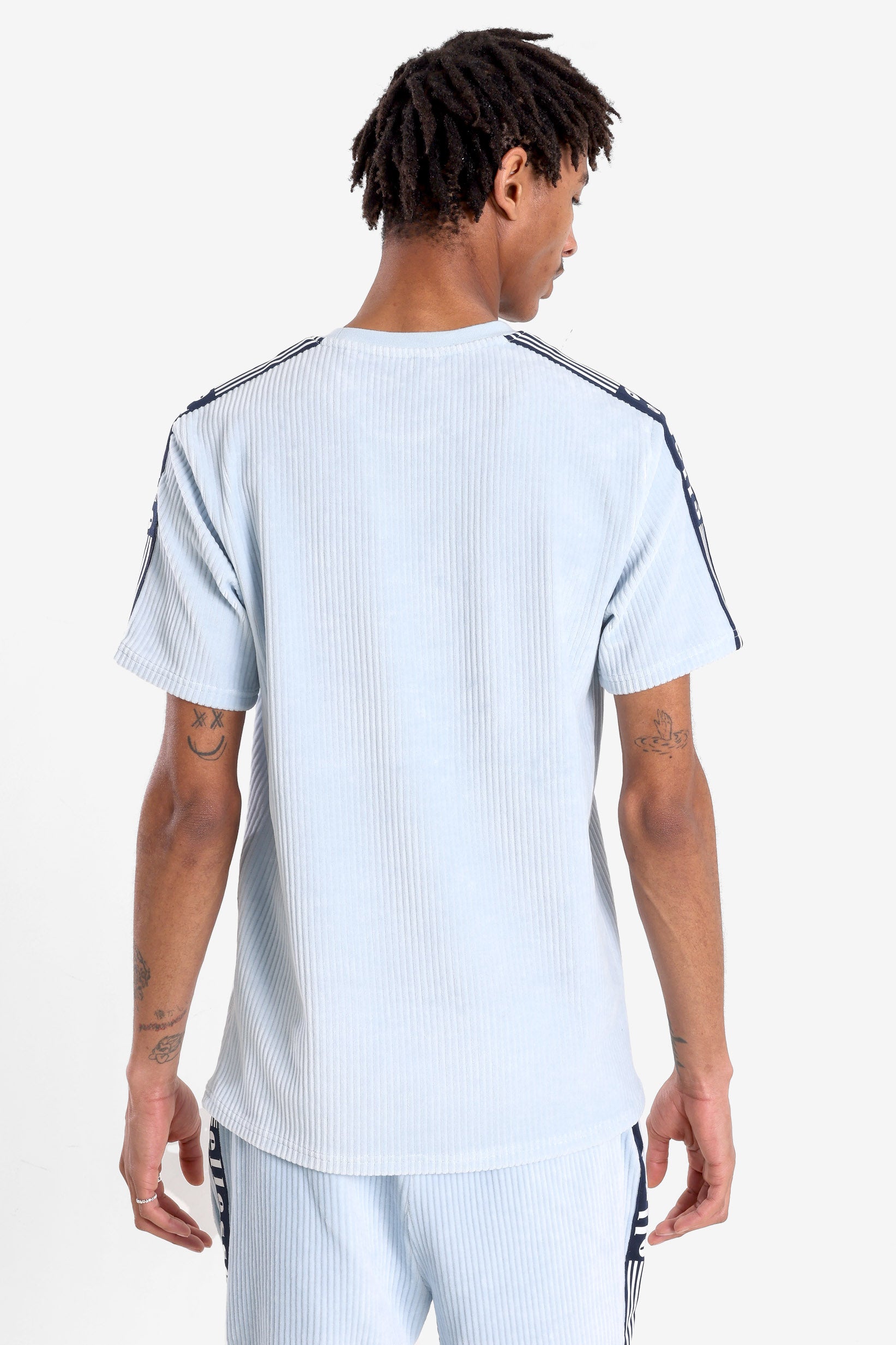 T-shirt Madori in velluto a coste - Light Blue