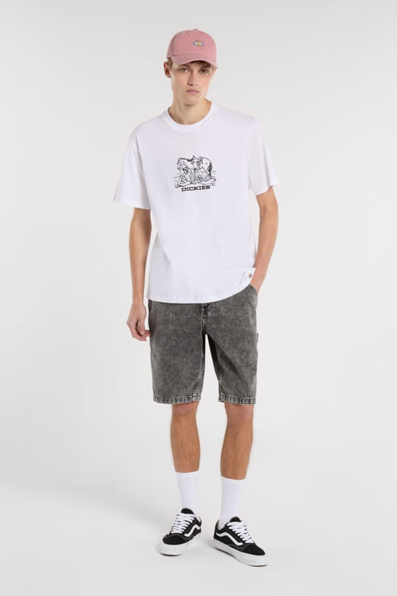 Garyville Jeansshorts - Light Gray Wash