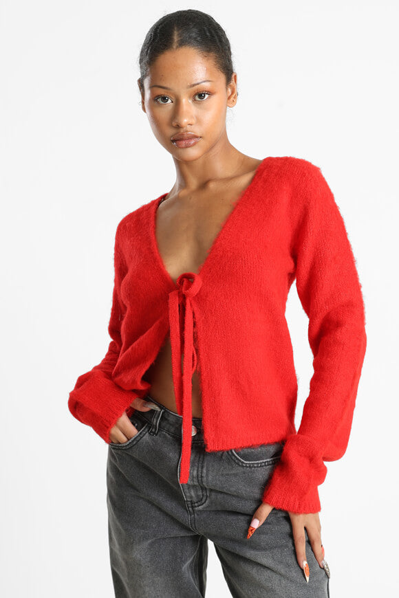 Strickjacke - Rot