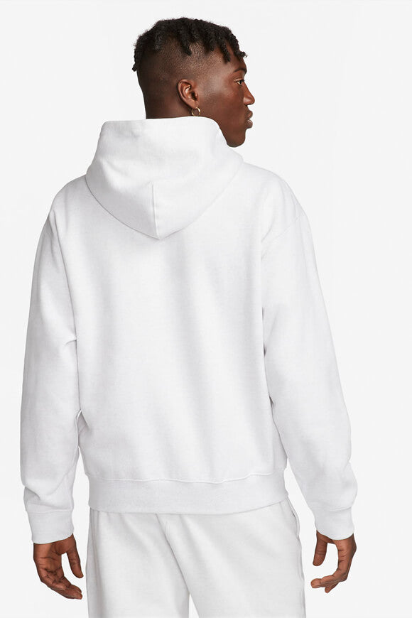 Solo Swoosh zip-up hoodie sweatshirt - Birch Heather