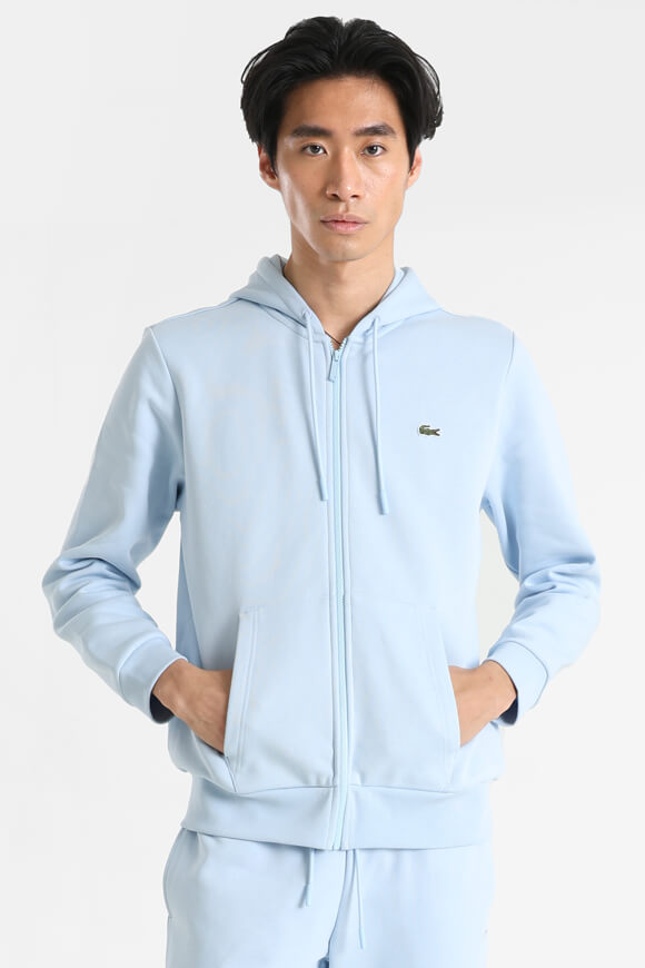 Kapuzensweatjacke - Light Blue