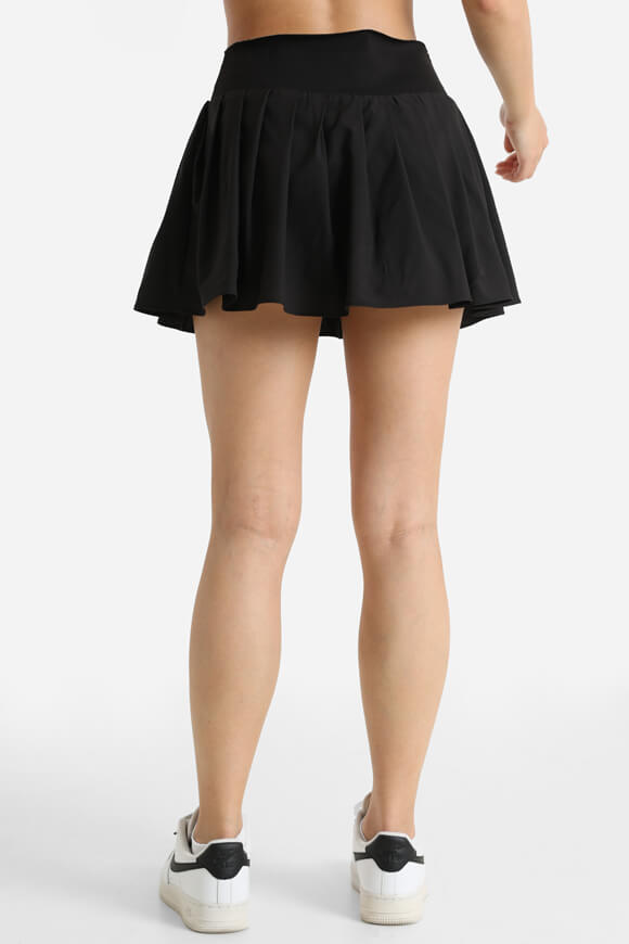 Minigonna con pantaloncini interni - nero