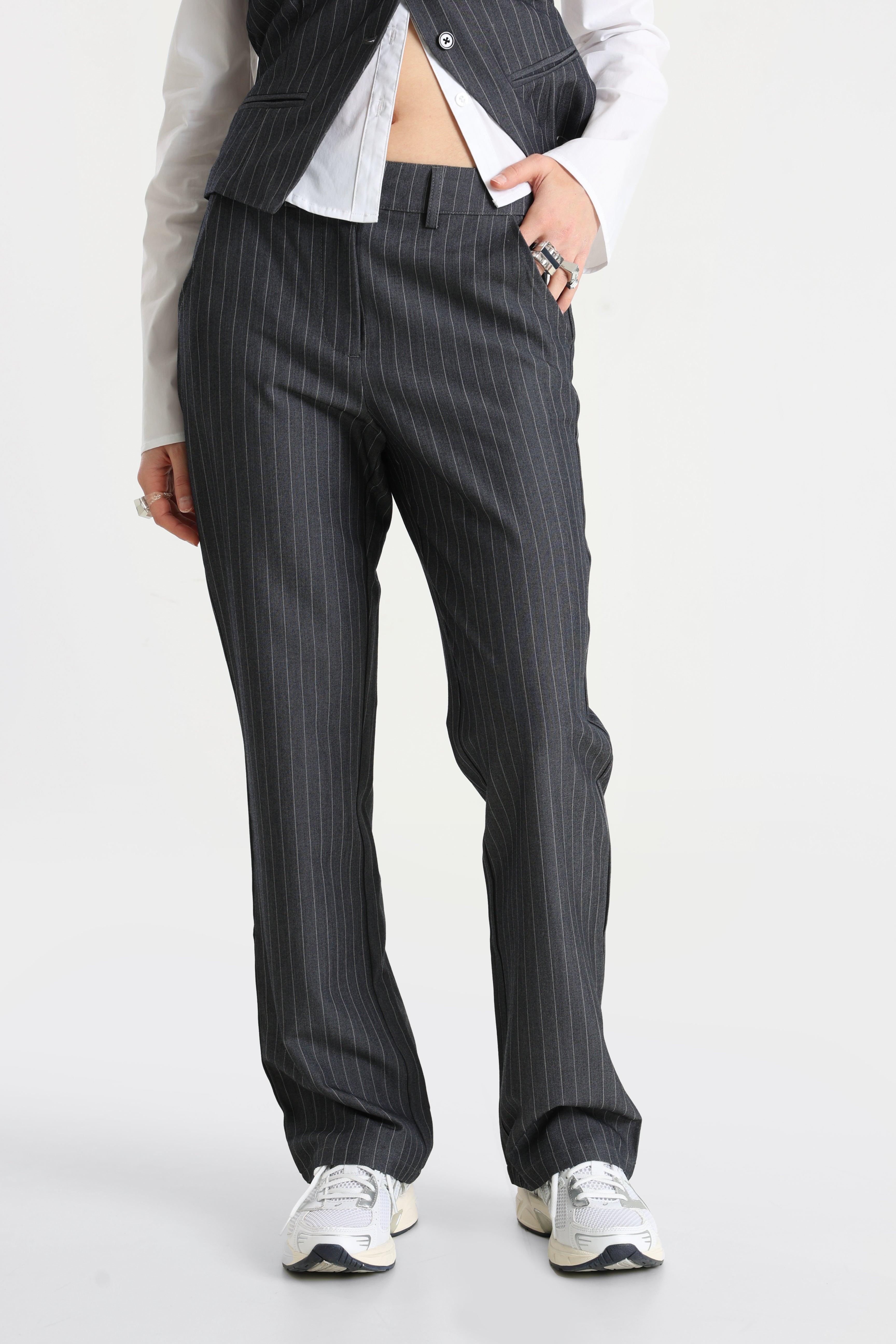 Stoffhose - Dunkelgrau