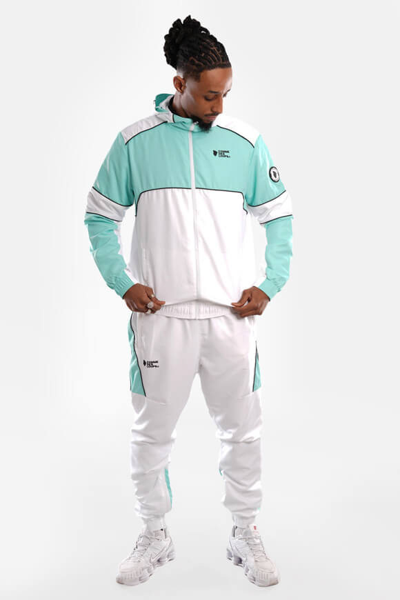 Baltimore tracksuit jacket - White + Green