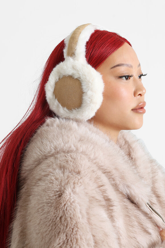 Scaldacollo - Beige + bianco sporco