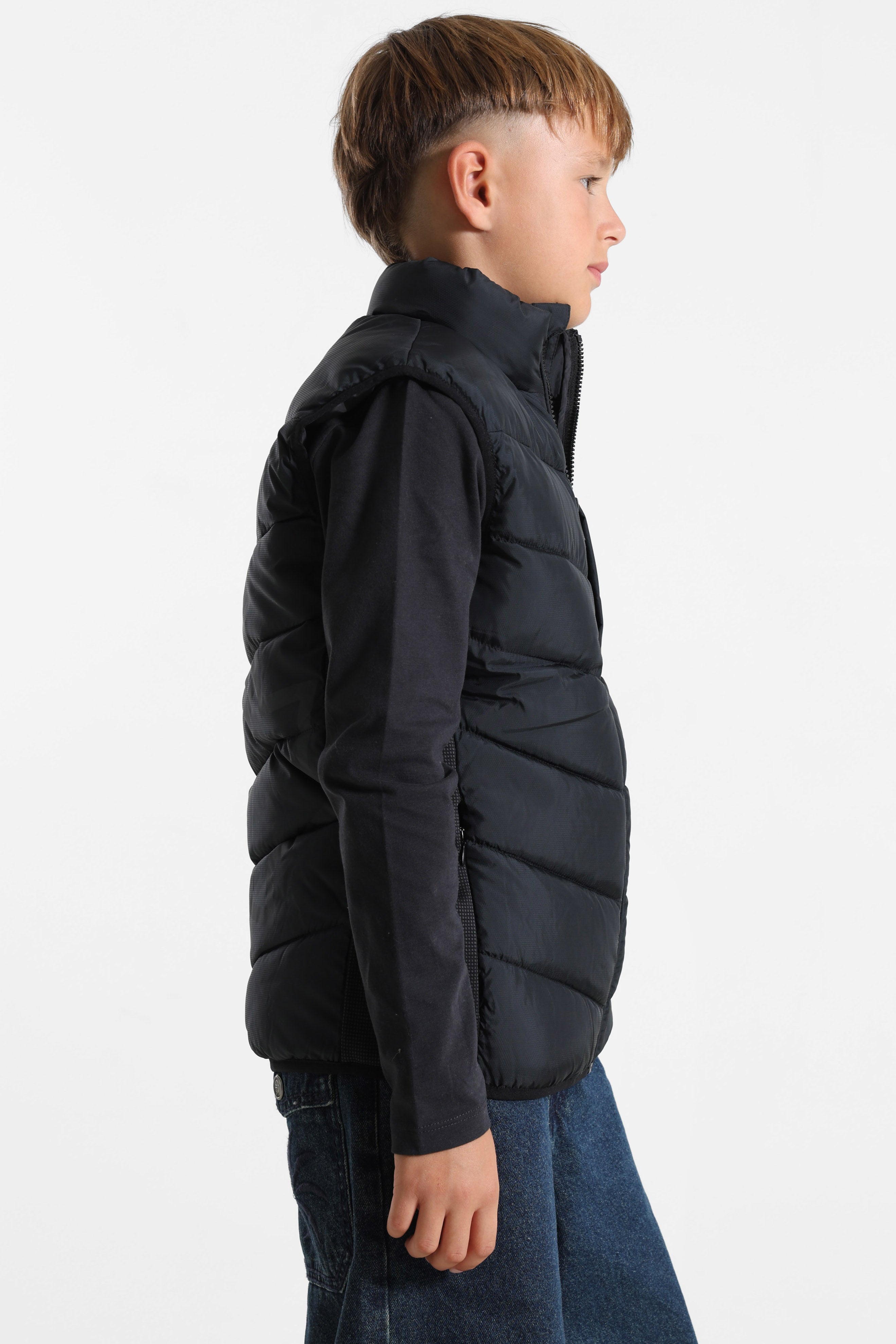 Fallonino 2.0 Hybrid gilet matelassé - Black