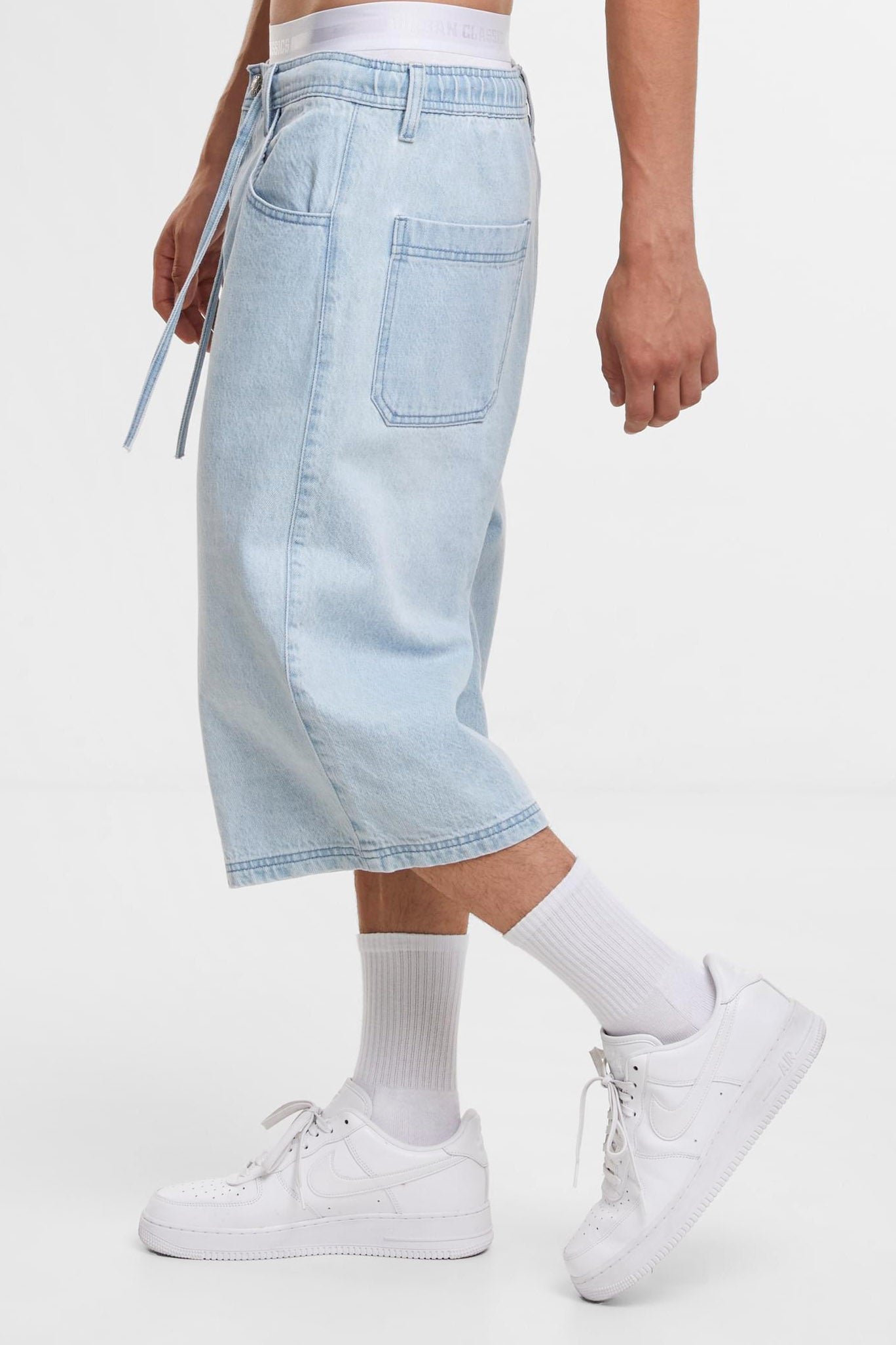 Jeans Bermudashorts - Light Blue Washed
