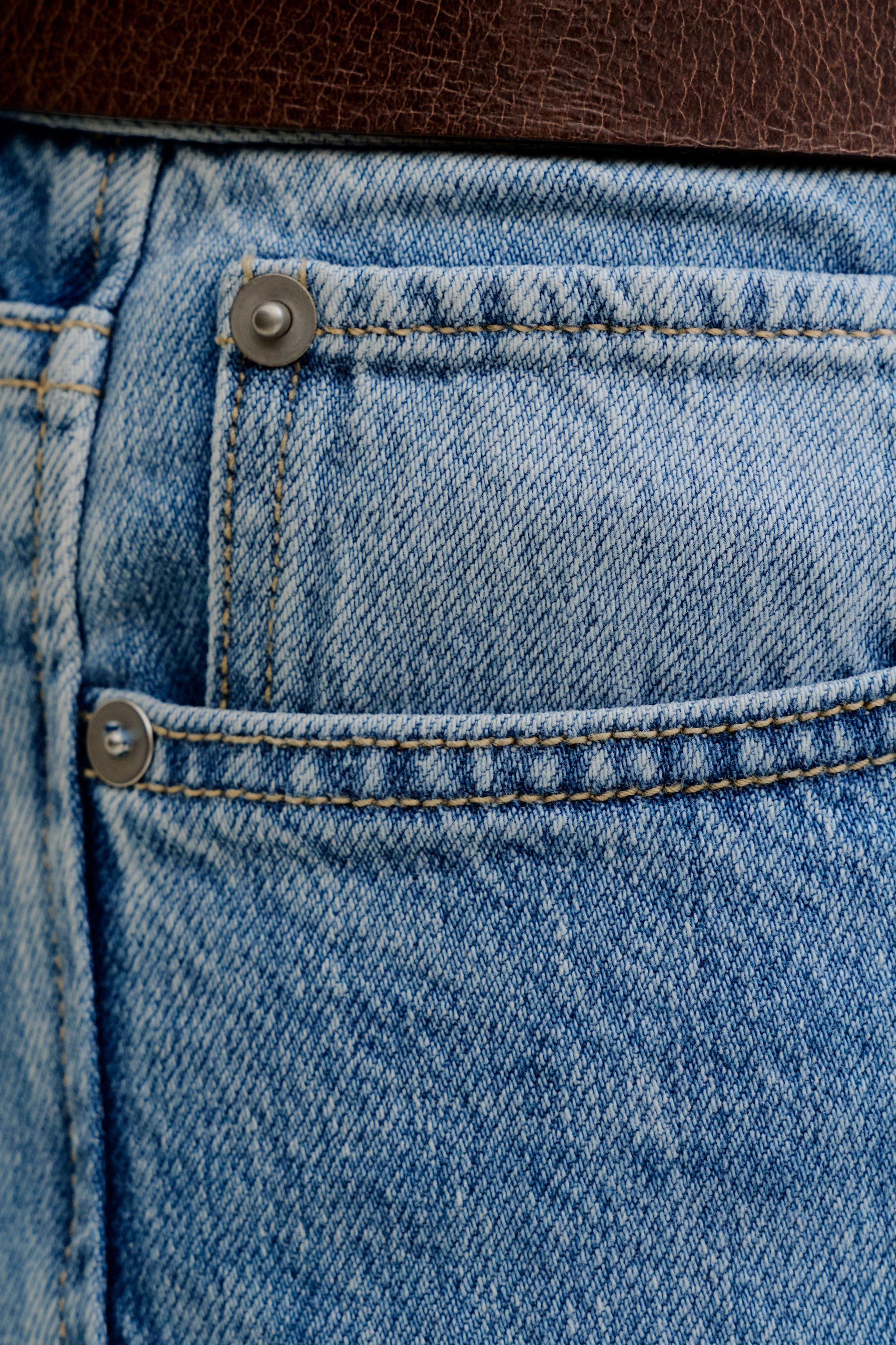 200 JJIDAVE Baggy Fit Jeans L32 - Blue Denim