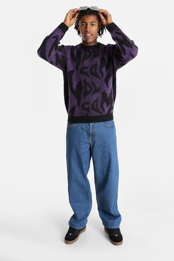 Pull en maille Anarchietour - Black + Purple