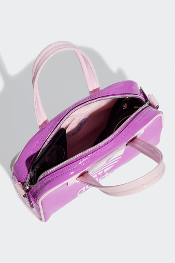 Sac à main / sac à bandoulière en cuir verni Adicolor - Purple Burst + White
