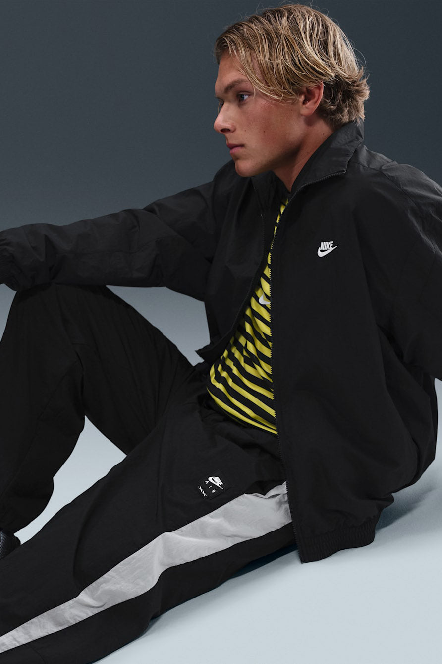 Woven training pants - Black + White