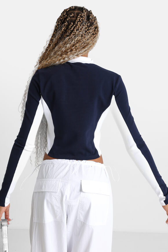 Giacca in felpa - navy + bianco