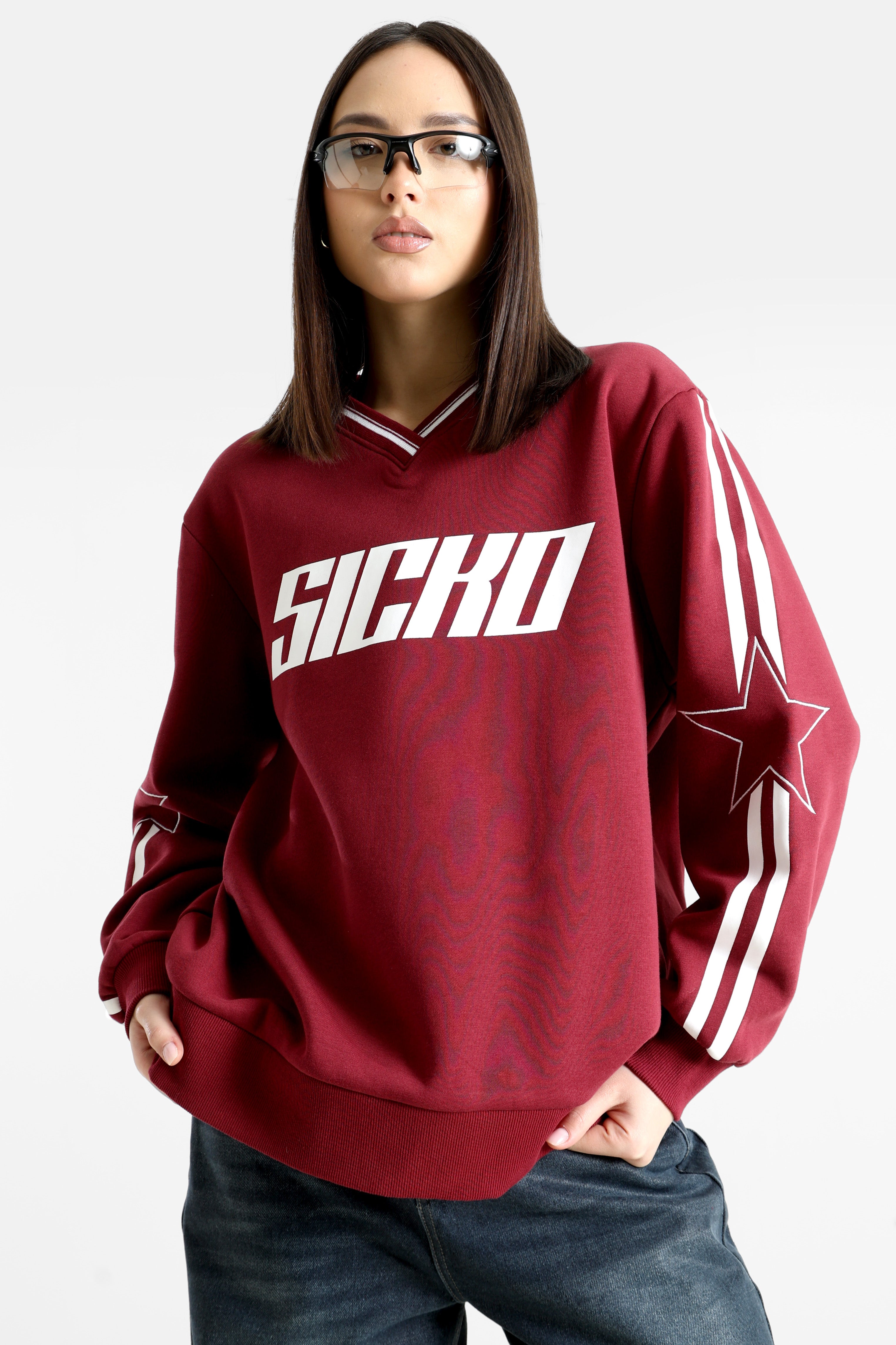 Sweatshirt - Rouge Bordeaux