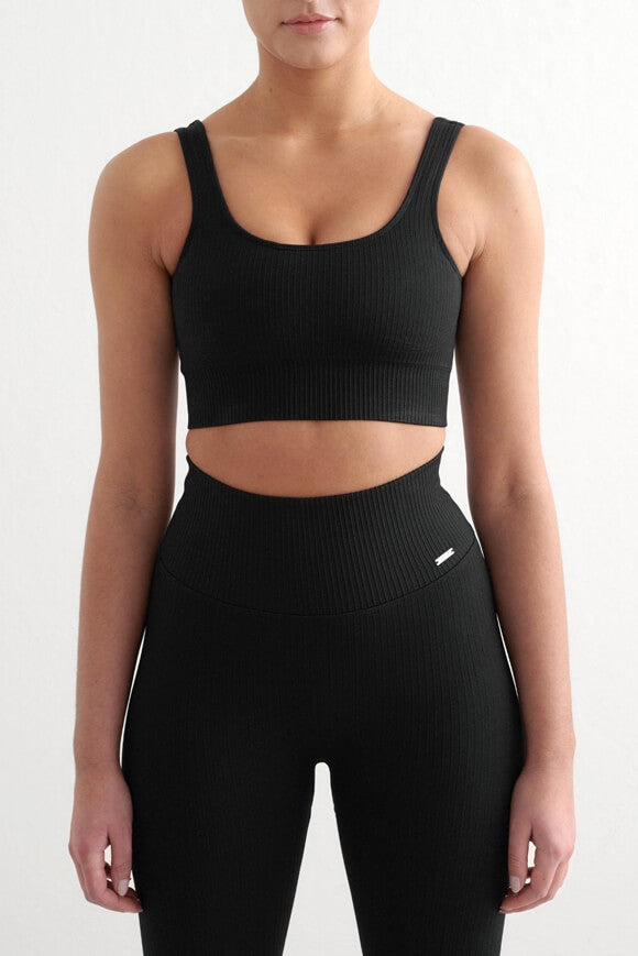 Bralette de sport sans couture - Noir
