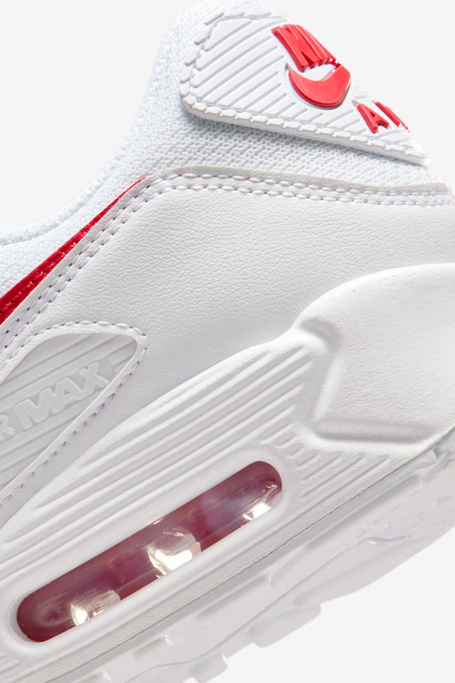 Air Max 90 Sneaker - White + University Red