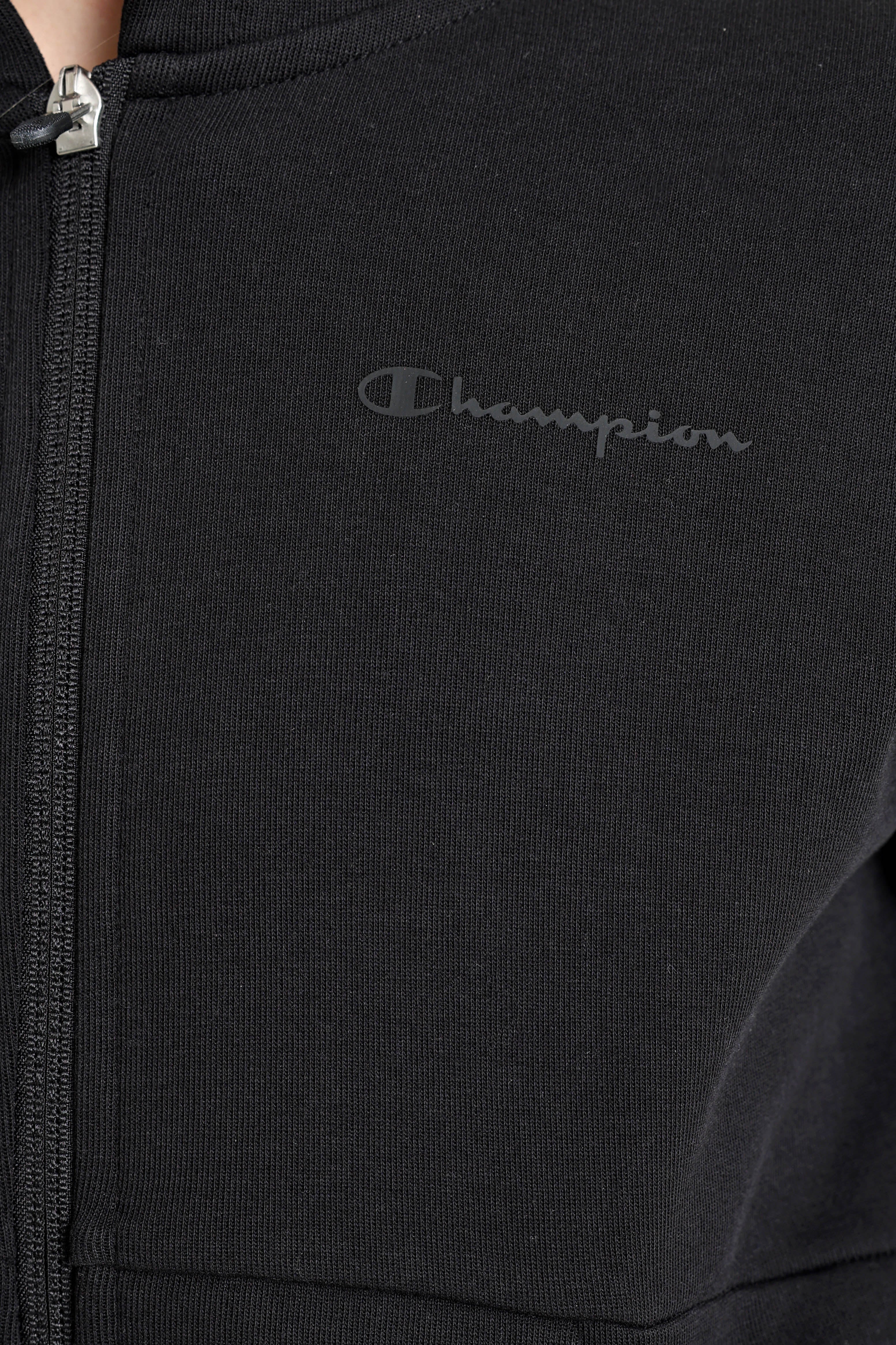 Kapuzensweatjacke - Black