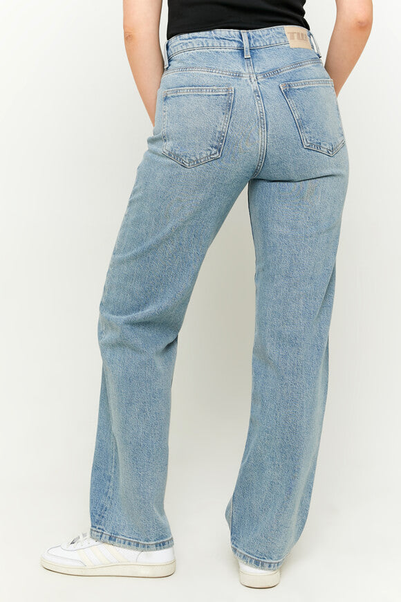 Straight Leg Jeans - Blue Denim