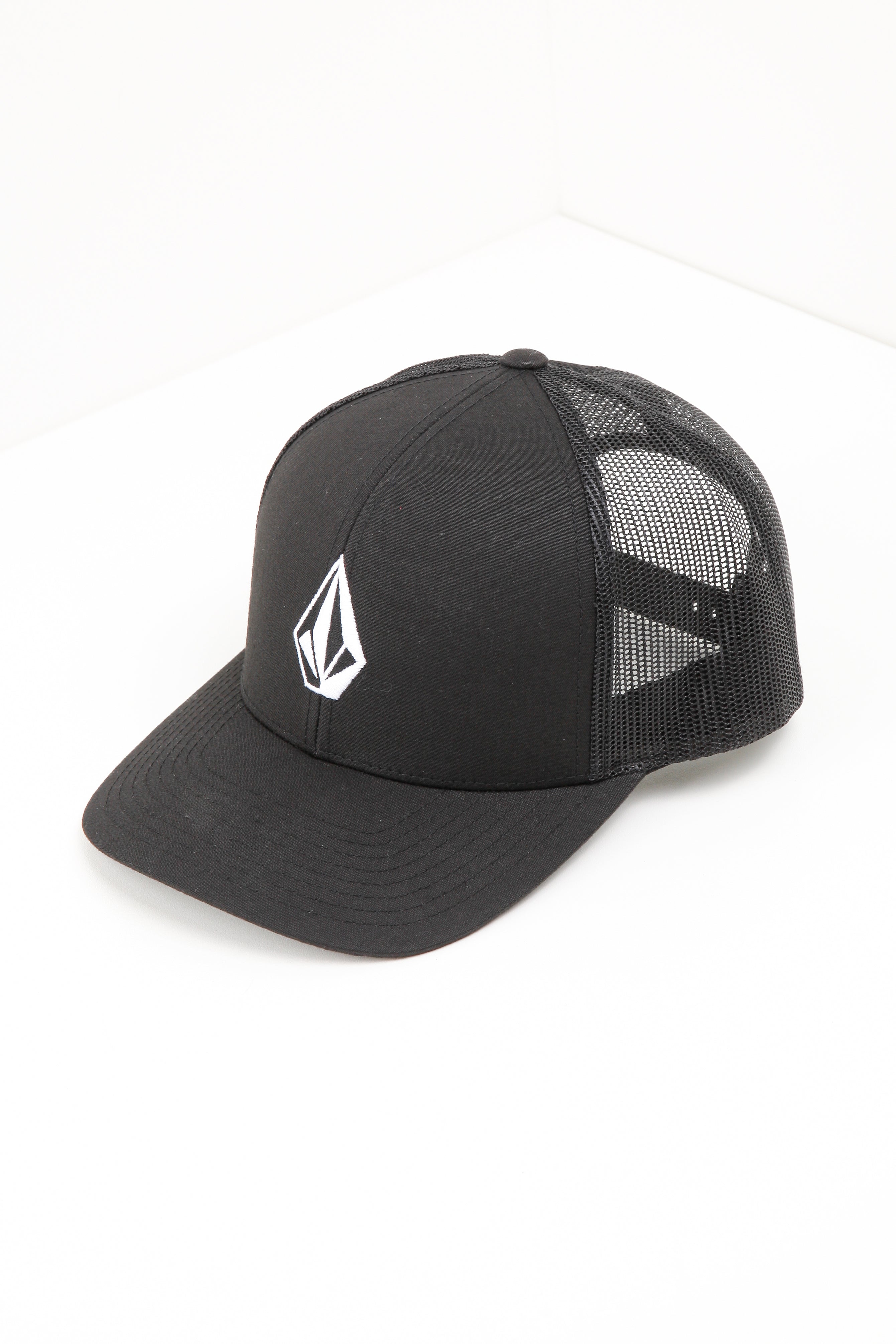 Casquette trucker / snapback - Noir + Blanc