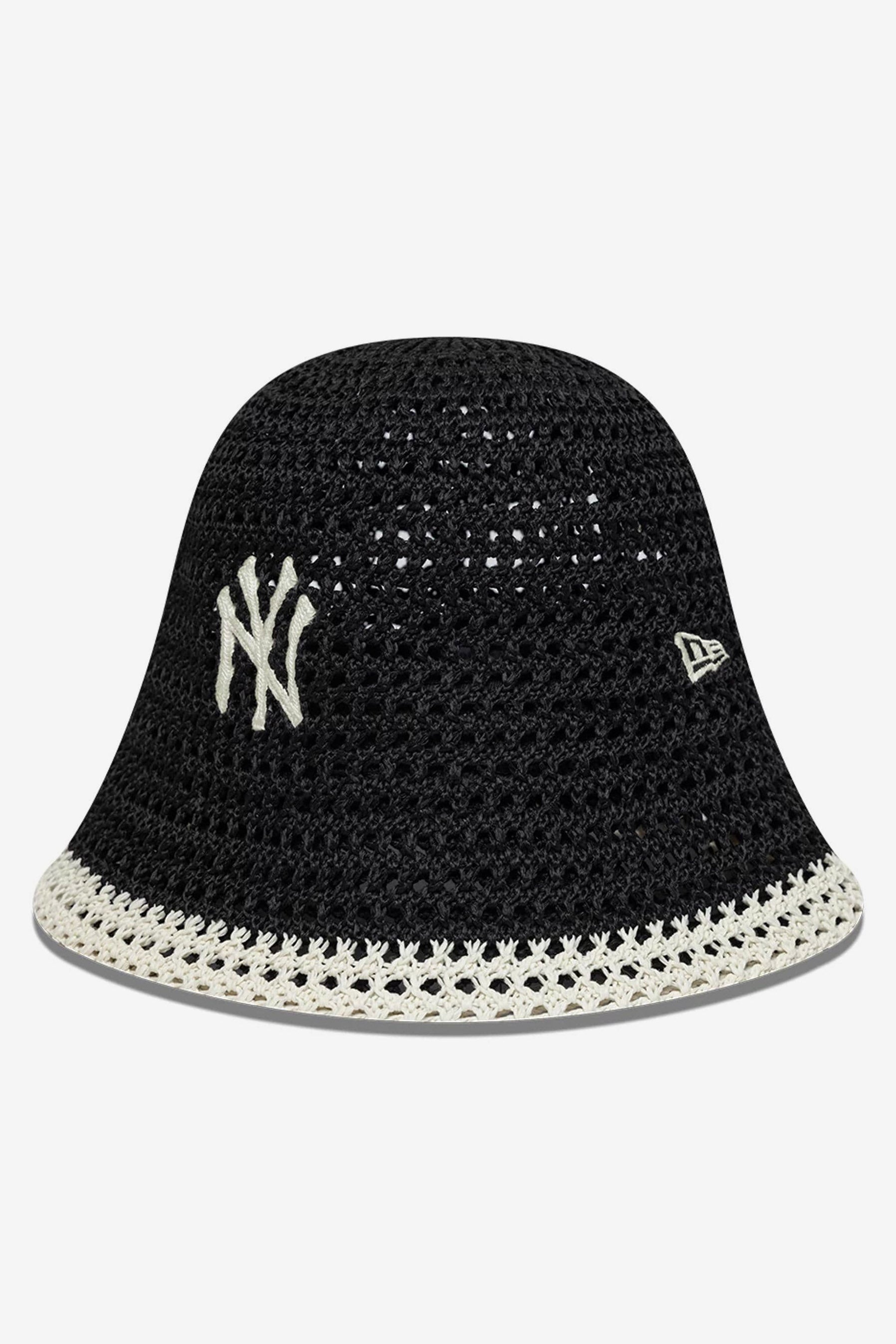 Häkel Fischerhut / Bucket Hat - Black + White