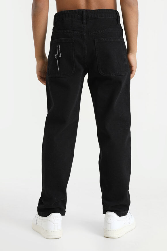 Jeans a taglio dritto - Nero + Bianco