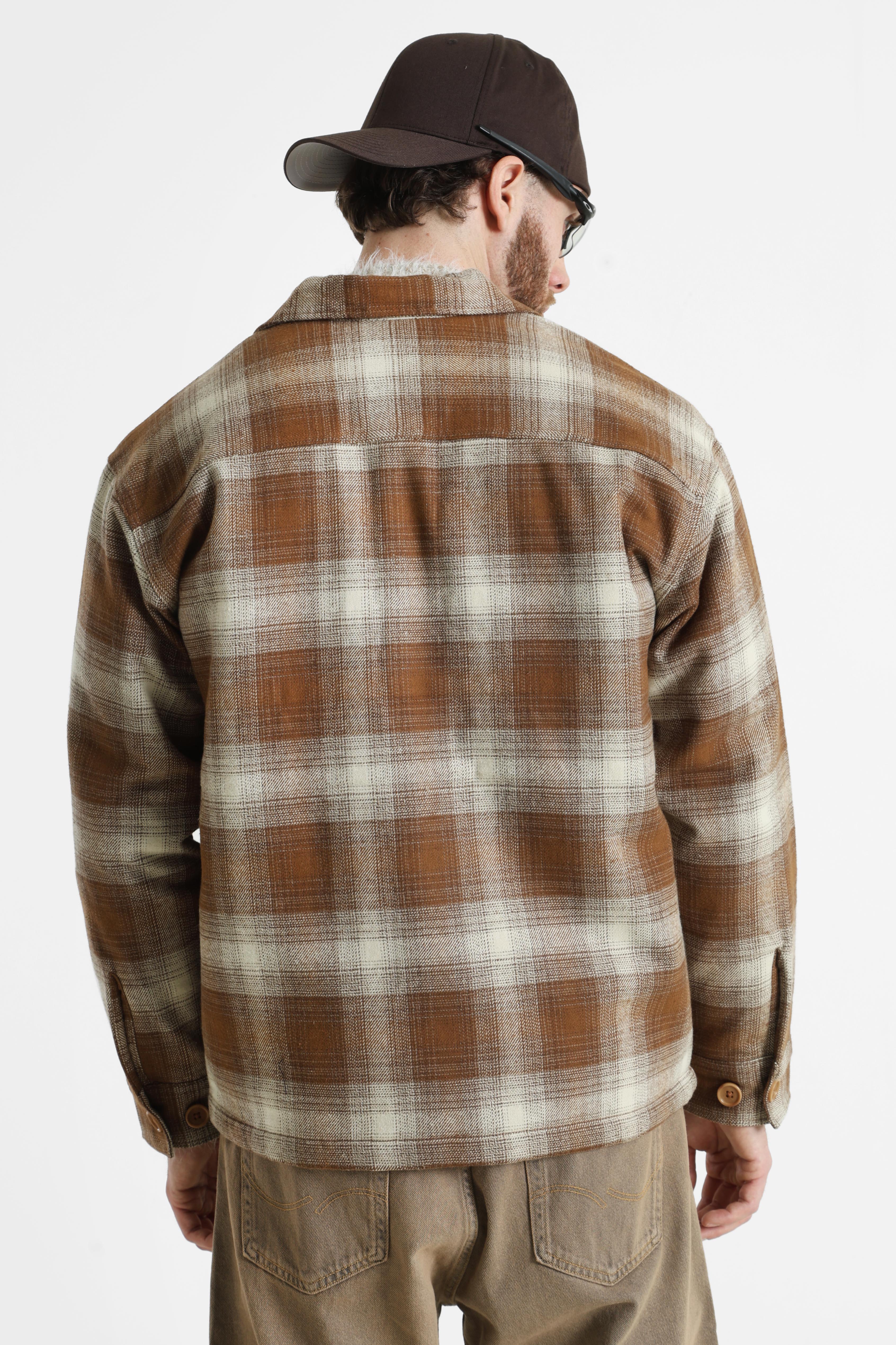 JPRBLURAYLE lined overshirt - Simply Taupe