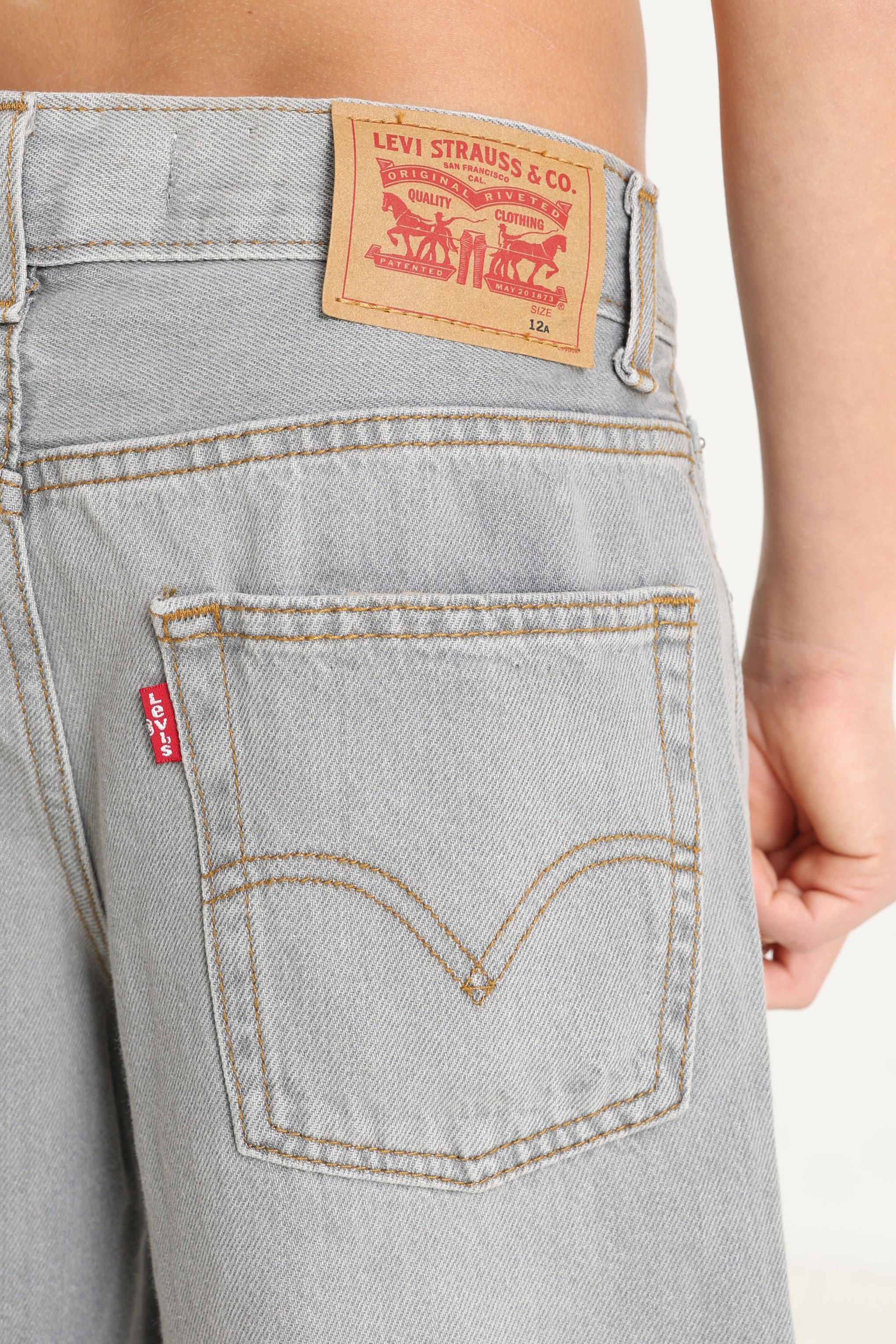 Jeansshorts - Light Grey