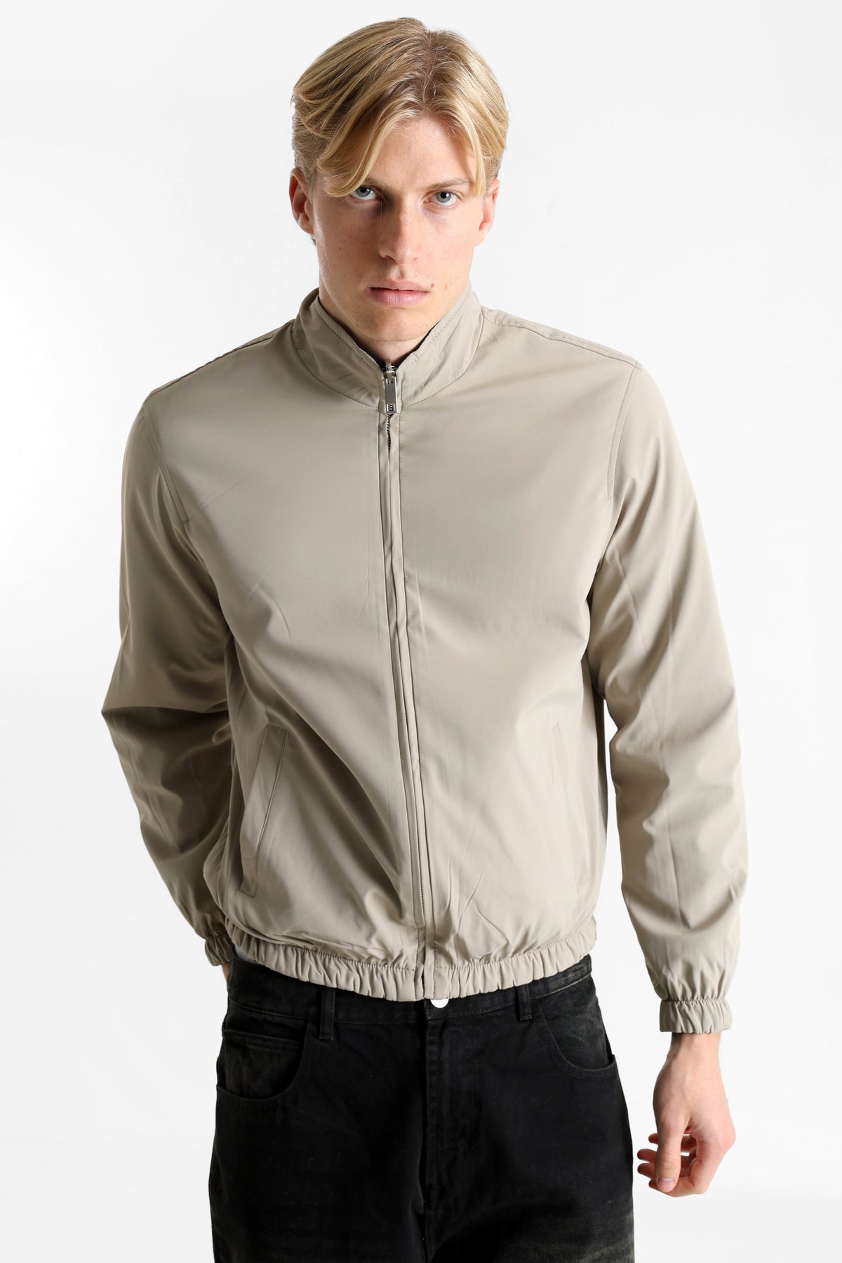 Lightweight reversible jacket - Black + Beige