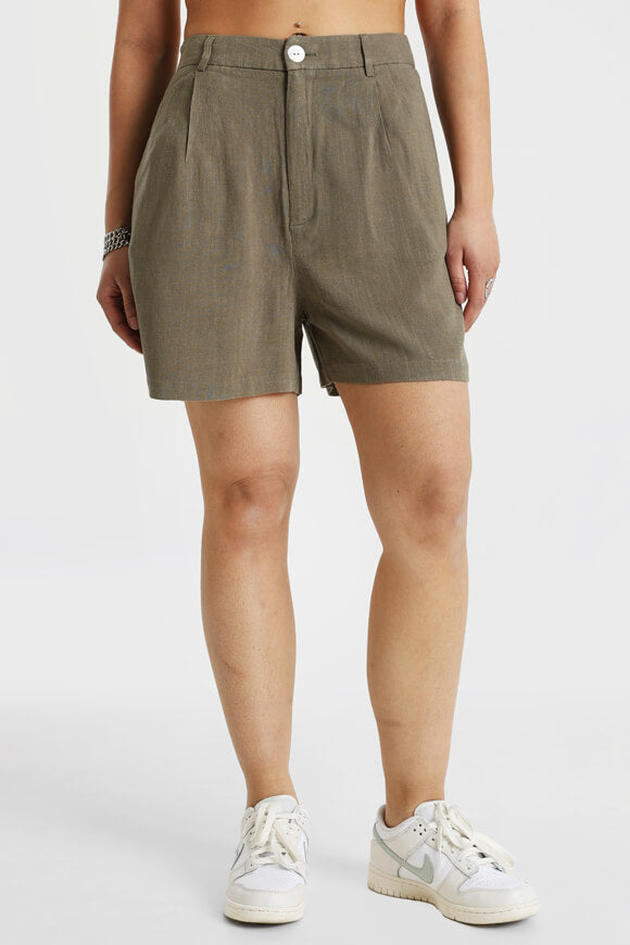 Pantaloncini di lino - Khaki
