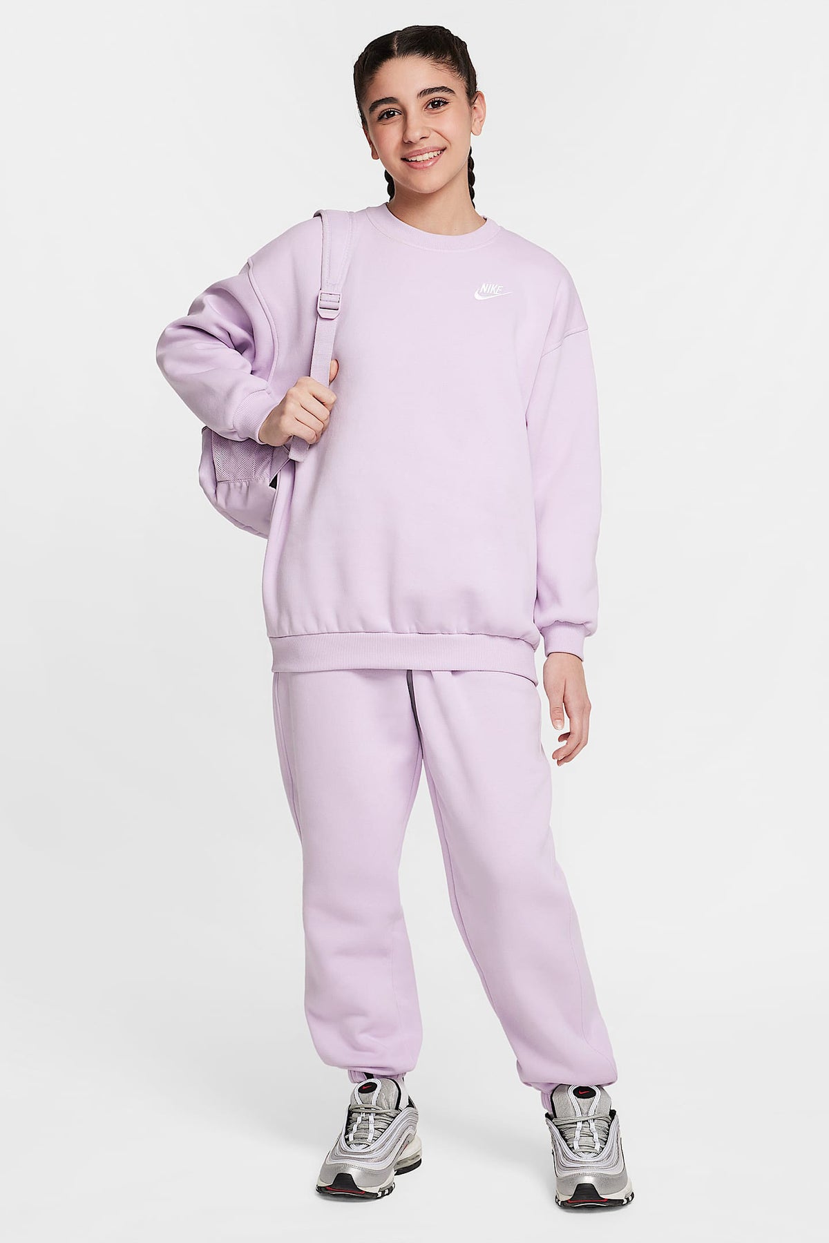 Sportswear Club Fleece loose sweatshirt - Lilac