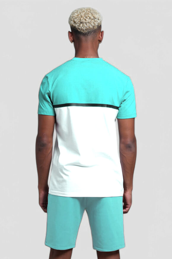 Everest T-Shirt - Blue Ocean + White