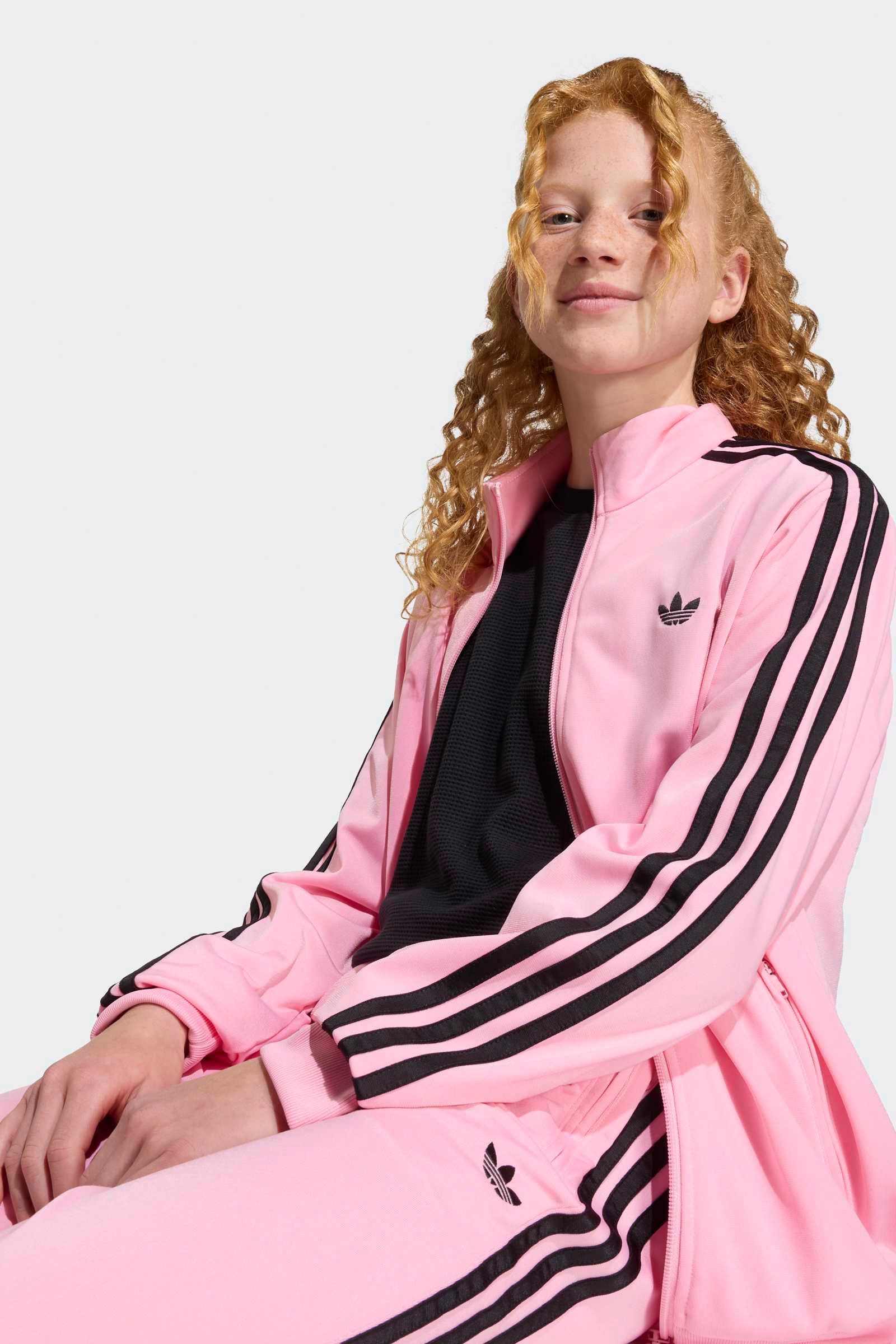 Track jacket - Light Pink + Black