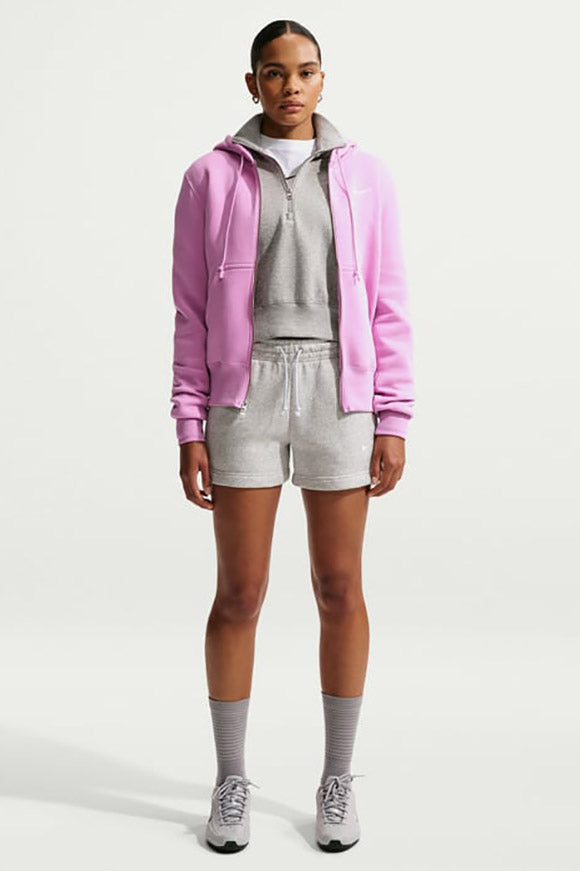 Phoenix Fleece Kapuzensweatjacke - Magenta + Sail