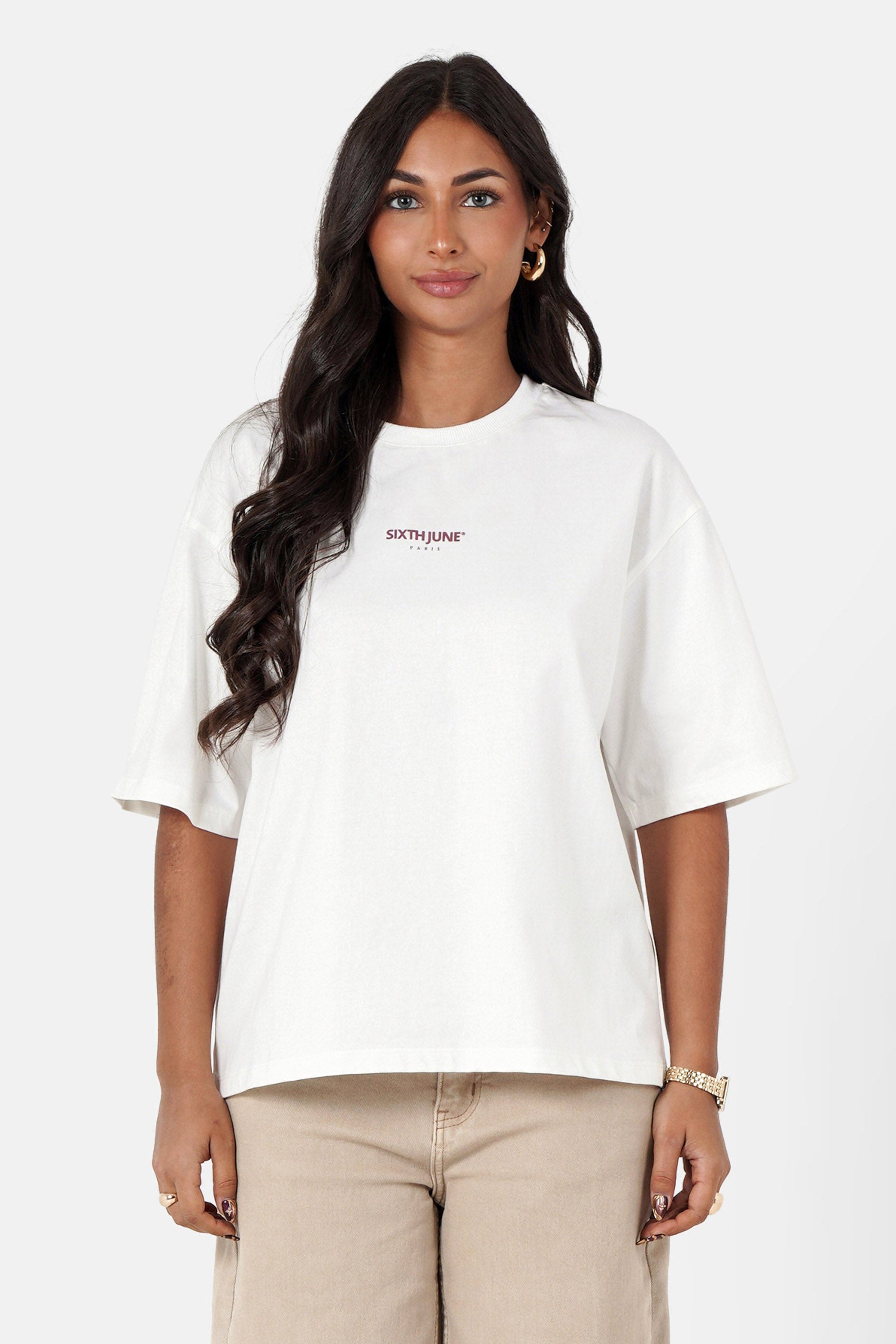 Persian Rubber Oversize T-Shirt - Offwhite