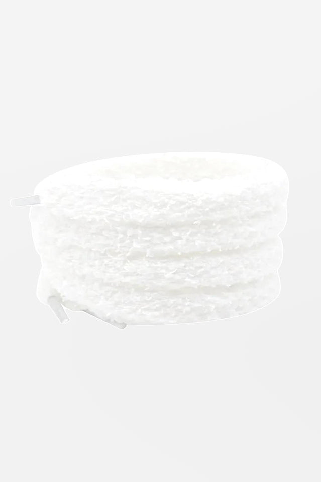 Lacci di peluche da 150 cm - Bianco