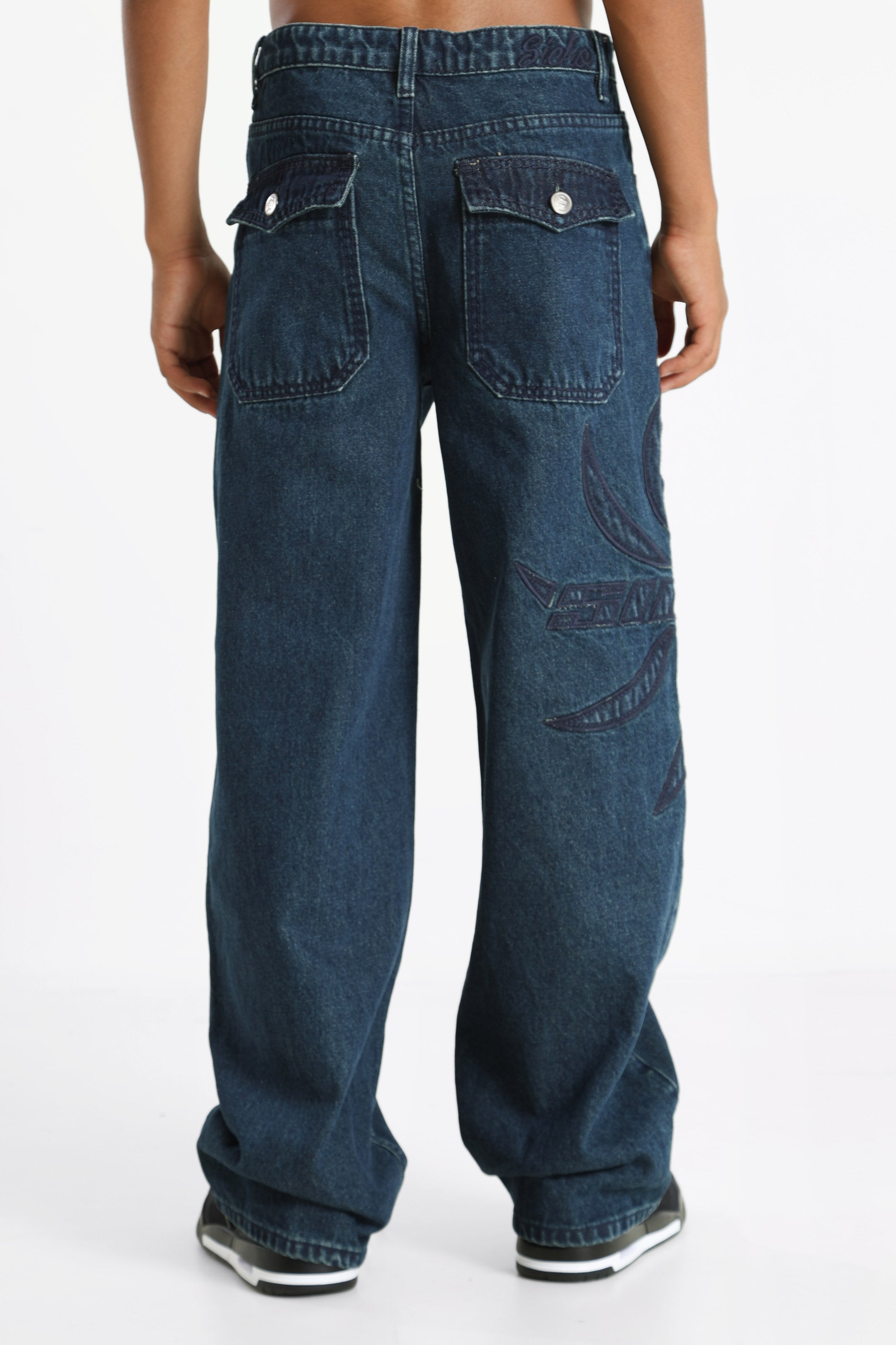 Baggy Fit Jeans - Dunkelblau