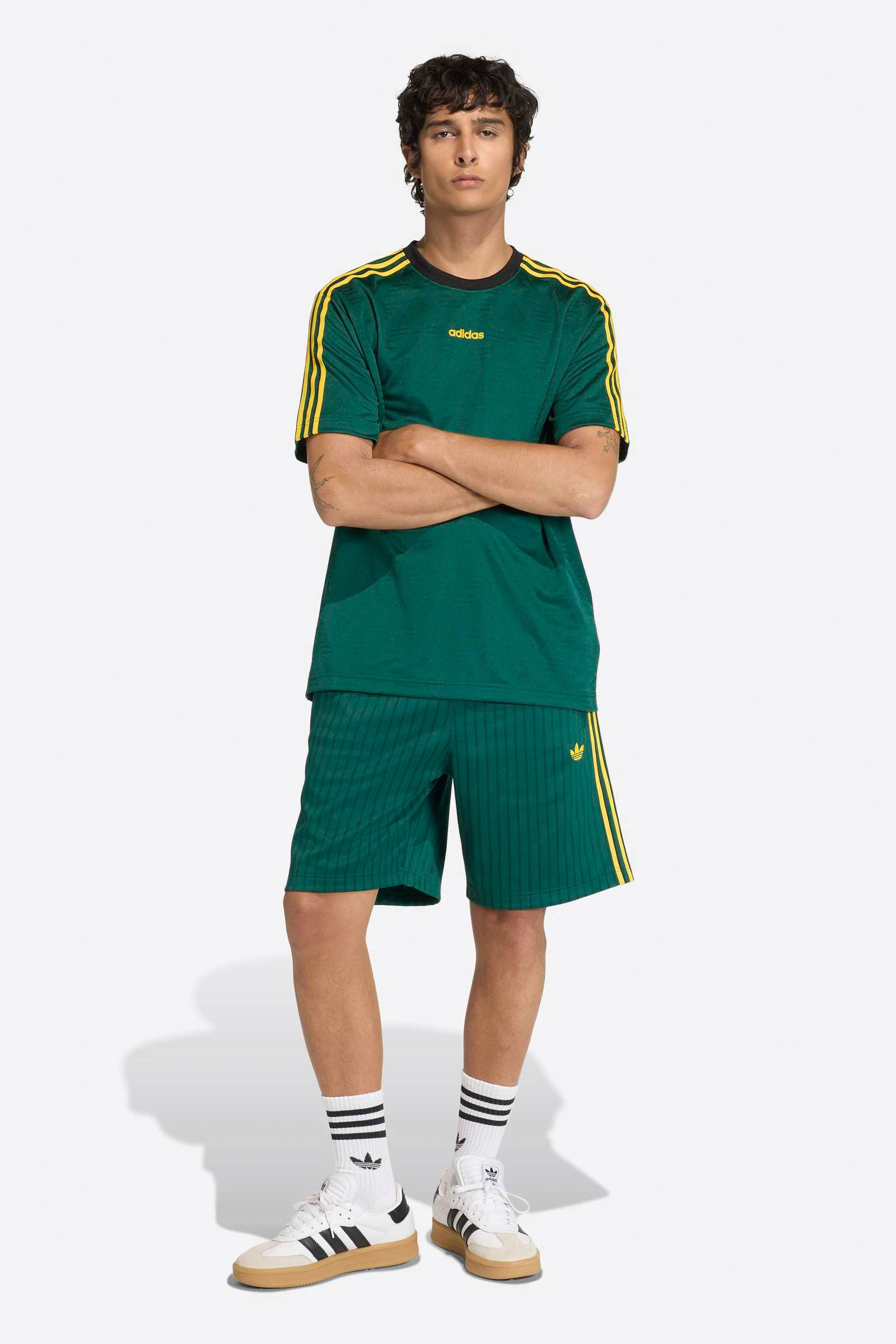 Jacquard Jersey T-Shirt - Collegiate Green