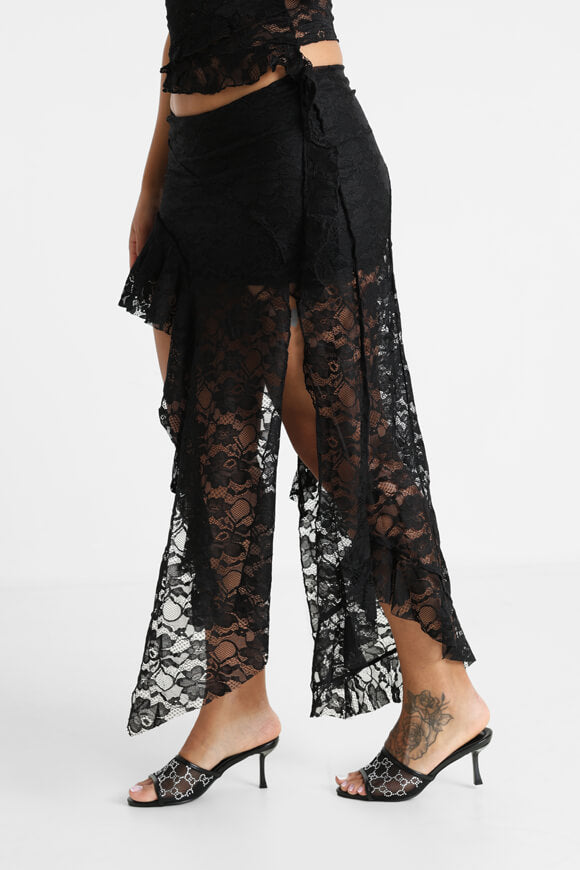 Spitzenrock - Schwarz