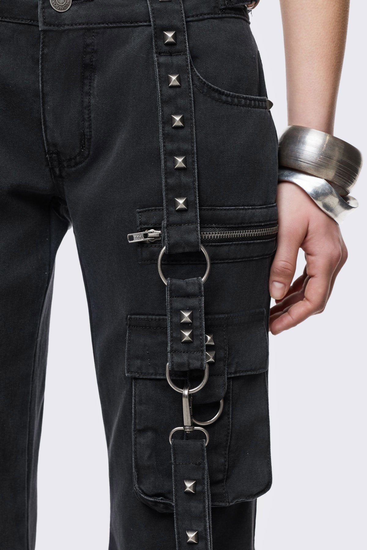 Bruise Flared Jeans - Black