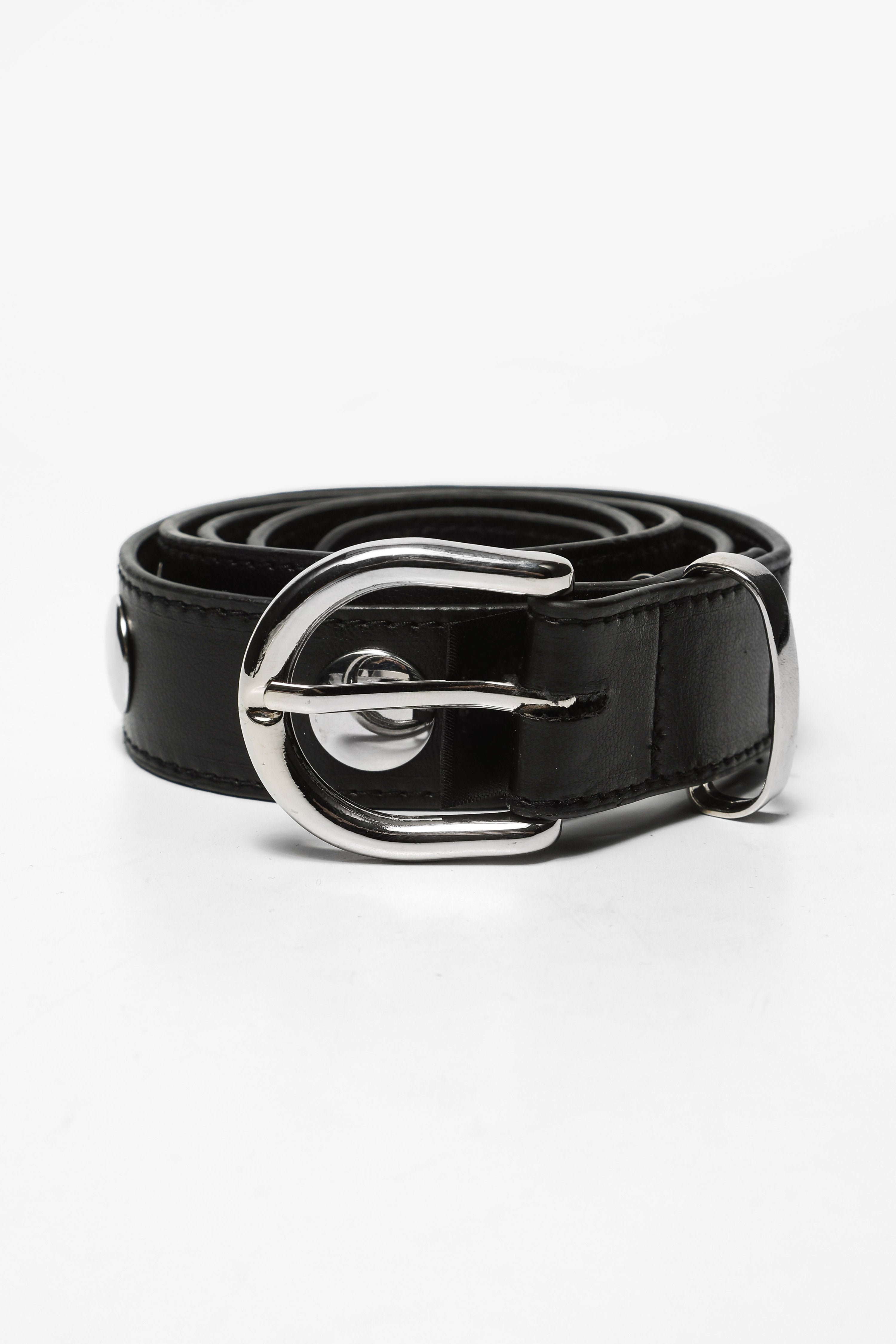 Gürtel - Schwarz + Silber