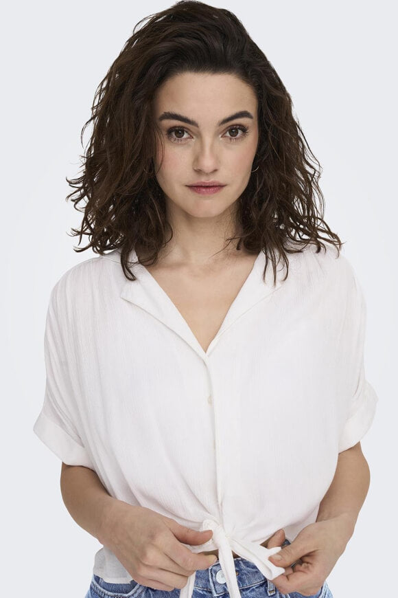 Paula seersucker blouse - White