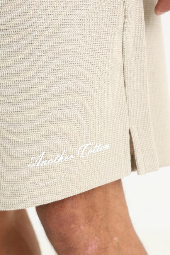 Shorts aus Waffelstoff - Beige