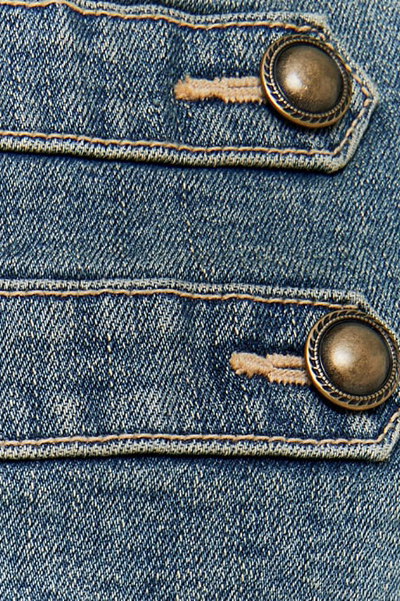 Short denim jacket - Blue Washed